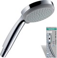 Hansgrohe Handbrause Croma 100, Duschkopf mit 4 Strahlarten, Duschbrause****