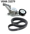 SKF Keilrippenriemensatz VKMA 31079 für GOLF CADDY A3 AUDI VW 5 1K1 3 2KB 2KJ 2