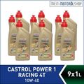 Castrol Power 1 Racing 4T 10W-40 9x1 Liter = 9 Liter