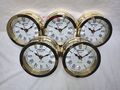 SET VON 5 STÜCK Antike Wanduhr Messing Vintage Nautical Marine Royal Ship's...