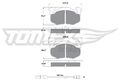 TOMEX Brakes Bremsbelagsatz Scheibenbremse TX 10-512 für RENAULT SUPER TWINGO 1