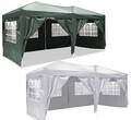 Pavillon 3x6m Wasserdicht Faltpavillon Popup Anti-UV Gartenzelt mit Seitenteilen