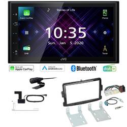 JVC Autoradio Apple CarPlay Android DAB+ für Dacia Sandero / Stepway piano black