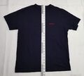 BEN SHERMAN GRÖSSE SMALL/MEDIUM SCHWARZES BAUMWOLL-T-SHIRT FÜR HERREN MIT GESTICKTEM LOGO