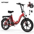 HITWAY 20 Zoll Elektrofahrrad 250W E-Bike Klapprad Fat Tire Pedelec Cityräder