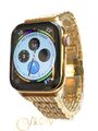 24K Vergoldet 44 mm Apple Watch SERIE 5 Diamant Strass Band GPS Handy