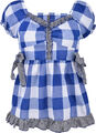 Pin Up GINGHAM Karo Fifties Vichy PUFF SLEEVE Bluse/Shirt Rockabilly