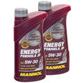 Motoröl Motor Öl MANNOL 5W30 Energy Formula JP API SN 2x 1 Liter Motorenöl