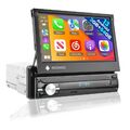 1 DIN Apple Carplay 7" Autoradio 2G+64G Android 13.0 Mit GPS Sat Nav WIFI FM RDS