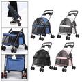 Haustier Kinderwagen Multifunktionale 4 Räder Katze Kinderwagen für Hunde