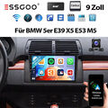 32G DAB+ Für BMW 5er E39 X5 E53 E38 Android 13 Autoradio Carplay GPS NAVI BT Kam