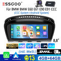 8Kern 4+64G Android13 DAB+ Autoradio Carplay GPS Nav Kam Für BMW E60 E61 E90 CCC