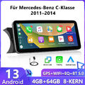 10,25'' GPS Navi für MERCEDES-BENZ W204 S204 NTG4.5 Android 13 Autoradio CarPlay