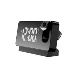 LED Wecker Digital Alarmwecker mit Projektion Temperatur USB Tischuhr Snooze