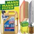 MANN INSPEKTIONSPAKET+LIQUI 5W-30 MOTORÖL passend für MINI R55 R56 ONE COOPER D