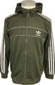 Adidas Trainingsjacke Hooded Herren Gr. M Olive Grün Khaki Top Selten