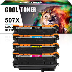 4 Toner Kompatibel Für HP 507X CE400X LaserJet Enterprise 500 color M551dn M551n