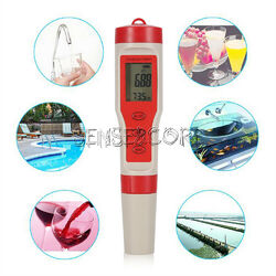 Digital Water Quality Monitor Tester PH/EC/TDS/TEMP Meter 4 in 1 Test 3 in 1