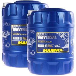 40L MANNOL 15W40 UNIVERSAL + HAHN passend für API SN ACEA A3 B4 MB 229.3 229.1