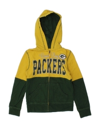 NFL TEAM APPAREL Mädchen Zip Hoodie Pullover 5-6 Jahre gelb Colourblock CF15