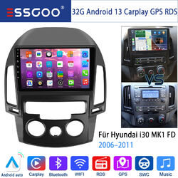 Für Hyundai i30 MK1 2006-2011 Carplay Autoradio 32G Android 13 GPS Navi WIFI USB