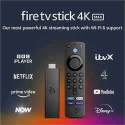 AMAZON FIRE TV STICK 4K MAX STREAMING GERÄT WIFI 6 ALEXA SPRACHFERNBEDIENUNG