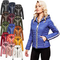 Navahoo Damen Jacke Steppjacke Übergangsjacke gesteppt Frühling Kapuze NEU B811