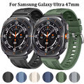 Für Samsung Galaxy Watch Ultra 47mm Nylon Silikon Uhrenarmband Armband Sportband