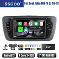 Für Seat Ibiza MK4 6J 09-13 Carplay DAB+ Autoradio 2+32G Android 13 GPS KAM MIK