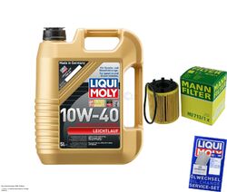 INSPEKTIONSKIT FILTER LIQUI MOLY ÖL 5L 10W-40 für Fiat Doblo 1.3 D Multijet