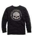 Harley-Davidson Men's Skull Long Sleeve Tee Black Gr. XXL - Herren Shirt Schwarz