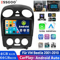 Android 13 Autoradio Für VW Beetle 2001-2010 9" 4+64G GPS CarPlay Kamera Navi BT