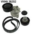 SKF VKMA 38202 Keilrippenriemensatz für BMW 3 Cabrio (E36) 3 Limousine (E36)