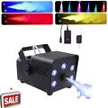 500W Nebelmaschine Rauch Fernbedienung 5 LEDs RGB Bühnenlicht DJ Party Show DHL