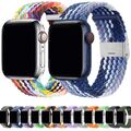 Nylon Sport Loop Armband für Apple Watch Series 2 3 4 5 6 7 8 SE + Ultra