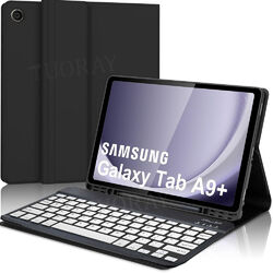 QWERTZ Tastatur Maus Hülle Für Samsung Galaxy Tab S9 FE S8 S7 S6 Lite A9+ A8 DE