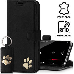 SURAZO® Echtleder Hülle Schutzhülle Flip Case Handyhülle Lederhülle Cover Tasche✅Für iPhone, Samsung, Xiaomi, Redmi, Huawei, OnePlus...