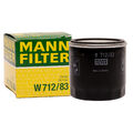 MANN-FILTER ÖLFILTER W 712/83 FÜR TOYOTA COROLLA YARIS LEXUS MINI ONE D DAIHATSU