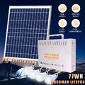 Tragbare Powerstation 77Wh Solargenerator mit Solarpanel 9000mah LiFePO4 Camping