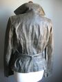 STEAMPUNK LEDER BIKER JACKE 14 Retro Gürtel weich distressed Vintage Patchwork