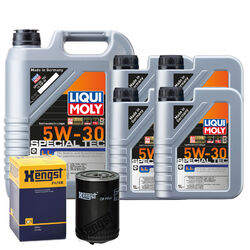 Motoröl 5W30 LIQUI MOLY Special Tec Ll 9L+HENGST Ölfilter