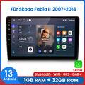 Für Skoda Fabia II 2007-2014 Android 13 Autoradio GPS NAVI Carplay SWC WIFI DAB+