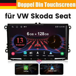 Autoradio FürVW GOLF Touran Tiguan 8Kern 6+128G RDS Carplay WIFI Android13 1280P