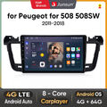 4G+64GB Android 13 Autoradio CarPlay GPS Navi für Peugeot 508 2011-18 4G LTE RDS