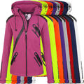 Rock Creek Damen Softshell Jacke Übergangs Jacke Windbreaker Regenjacke D-371