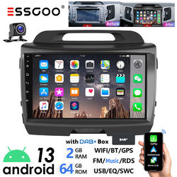 DAB+ 2+64G Android 13 Für Kia Sportage 2010-16 Carplay Autoradio GPS Navi BT RDS