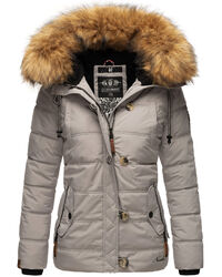 Navahoo warme Damen Winter Stepp Jacke Teddyfell Winterjacke Parka Mantel B831