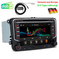 DAB+ Autoradio Für VW Golf 5 6 Passat EOS Skoda Seat 7"GPS Navi BT CD DVD Player