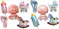 5 Teile Set Folienballon ITS IT'S A BOY / GIRL Baby Party Geburt Luftballon Fuß