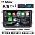 9" DAB+ Carplay Autoradio Android 13 4+64G GPS Kamera Für VW GOLF 5 Passat Polo